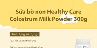 Top sữa non Úc cho trẻ sơ sinh được mua nhiều nhất