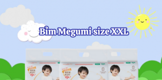 Bỉm Megumi size XXL cho bé bao nhiêu cân? 1 bịch bao nhiêu miếng