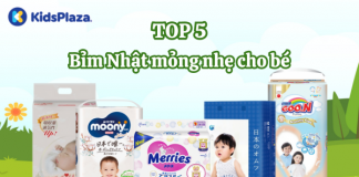 Top 5 bỉm Nhật mỏng siêu thấm hút bán chạy nhất tại KidsPlaza