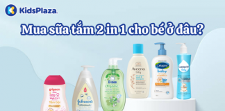 Mách mẹ địa chỉ mua sữa tắm gội 2 in 1 cho bé chính hãng