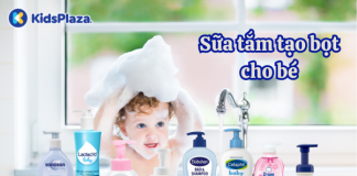 Top 8 sữa tắm tạo bọt cho bé tốt nhất hiện nay