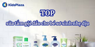 Top 5 sữa tắm gội đầu cho bé sơ sinh nhẹ dịu, an toàn tại KidsPlaza