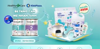Mua sữa Healthy Care nhận quà đến 495K từ 1/4-30/4