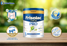Khám phá bảng thành phần dinh dưỡng sữa Frisolac Gold Pro 3