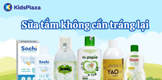 Top 6 sữa tắm cho bé không cần tráng lại tại KidsPlaza