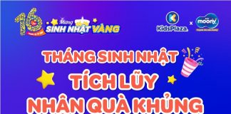 Moony tung deal tích lũy quà khủng mừng sinh nhật KidsPlaza 16 tuổi