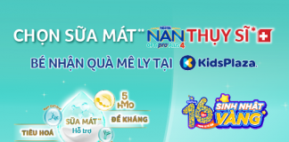 Siêu Deal độc quyền từ Sữa mát Thụy Sĩ NAN Optipro plus – Mừng sinh nhật KidsPlaza 16 năm