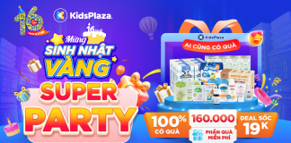 KidsPlaza SUPER PARTY cuối tuần Mừng Sinh Nhật 16 tuổi