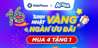 Agusha tung deal HOT mừng sinh nhật KidsPlaza 16 tuổi