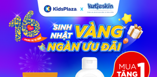 Kutieskin tặng siêu quà cho bé mừng sinh nhật KidsPlaza 16 tuổi