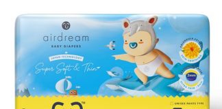 Tã bỉm Hoppi Airdream – Mỏng nhẹ, thoáng mát, bé vui đùa chẳng ngại