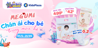 Megumi tung Deal độc quyền – Mừng sinh nhật KidsPlaza 16 tuổi