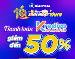 Ưu đãi thanh toán Kredivo giảm tới 50% mừng sinh nhật vàng Kidsplaza