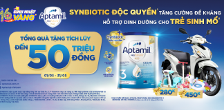 Aptamil tung quà siêu khủng – Mừng sinh nhật KidsPlaza 16 tuổi