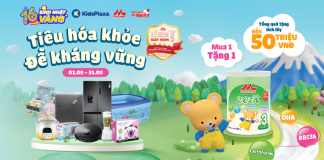 Mừng sinh nhật KidsPlaza 16 năm – Nhận ngay quà lớn cùng Morinaga