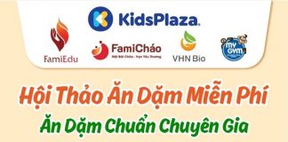 Hội thảo ăn dặm miễn phí tại Kidsplaza chỉ trong tháng 5 này