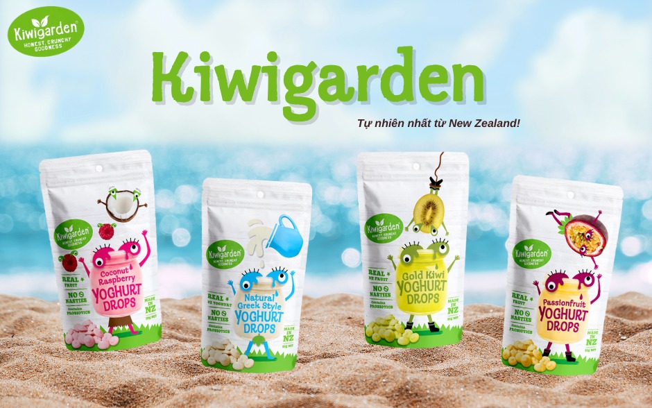 Sữa chua khô Kiwigarden có mấy vị? Có tốt không?
