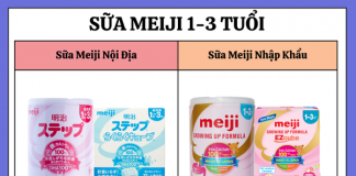 Sữa Meiji 1-3 tuổi có mấy loại? Đánh giá mỗi loại?