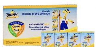 1 Thùng sữa Abbott Grow pha sẵn 110ml giá bao nhiêu?
