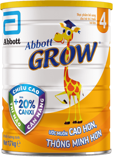 Sữa Abbott Grow số 4 dinh dưỡng cho bé từ 2 tuổi
