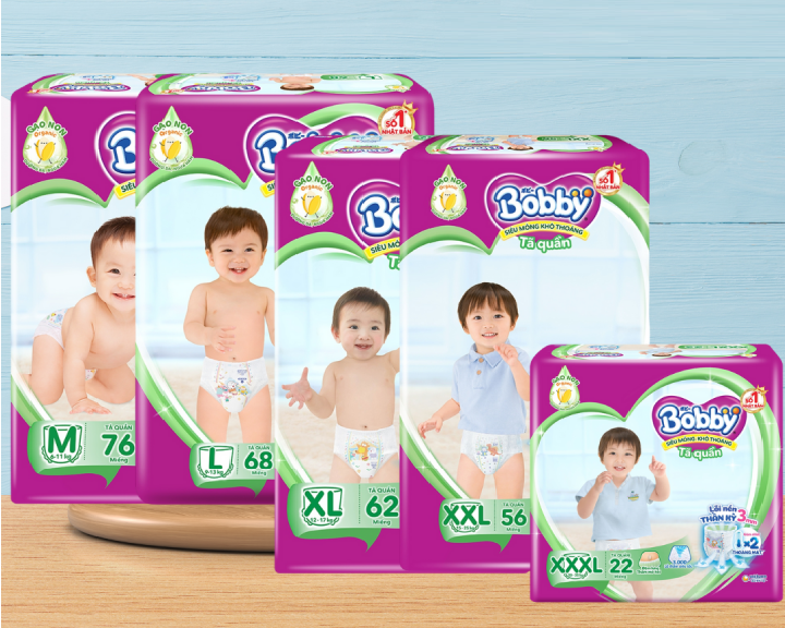 Bỉm bobby có những size gì? và cách chọn size phù hợp