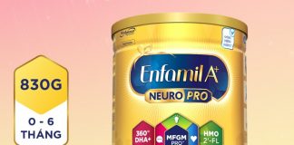 Khám phá thành phần sữa Enfamil A+ Neuropro số 1 cho bé từ 0-6 tháng
