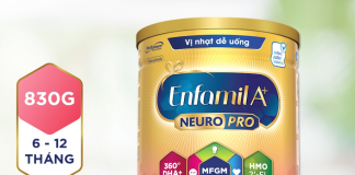 Khám phá thành phần sữa Enfamil A+ Neuropro số 2 cho bé từ 6-12 tháng