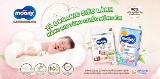 Moony siêu thoáng khí, bé không lo hăm bí