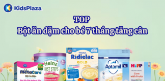 Các loại bột ăn dặm tốt nhất cho bé 7 tháng giúp tăng cân