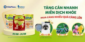 Công bố: Danh sách khách hàng nhận quà Colosbaby tháng 8