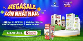 Đến gian hàng Ích Nhi săn MEGASALE lớn nhất năm tại Festival mẹ bầu và em bé 2024