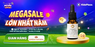 Đến gian hàng Sunday Natural săn MEGASALE lớn nhất năm tại Festival mẹ bầu và em bé 2024