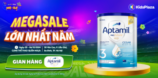 Đến gian hàng Aptamil săn MEGASALE lớn nhất năm tại Festival mẹ bầu và em bé 2024