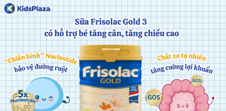 Review sữa Frisolac Gold 3 có tăng cân, tăng chiều cao tốt không?