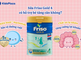 Bé uống sữa Friso Gold 4 có tăng cân không?