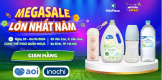 Đến gian hàng Inochi – Aoi săn MEGASALE lớn nhất năm tại Festival mẹ bầu và em bé 2024