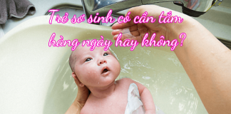 Giải đáp trẻ sơ sinh có cần tắm hàng ngày hay không? Tắm cho trẻ sơ sinh 3 lần trên tuần
