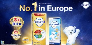 Khám phá bộ đôi sữa công thức pha sẵn Aptamil UHT phát triển toàn diện cho trẻ