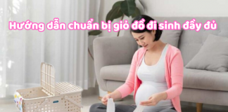 Chuẩn bị giỏ đồ đi sinh cho mẹ và bé ở bệnh viện đầy đủ Chuẩn bị giỏ đồ sơ sinh cho bé