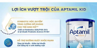 Hướng dẫn cách pha sữa Aptamil Cesarbiotik số 1 cho bé 0-12 tháng