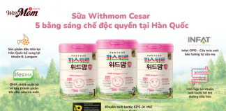 Review sữa Withmom Cesar – Sữa có tốt không? Có hợp cho trẻ sinh mổ không?