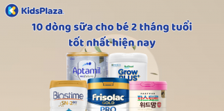 Review 10 dòng sữa cho bé 2 tháng tuổi tốt nhất hiện nay