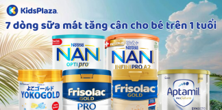 7 dòng sữa mát tăng cân cho bé trên 1 tuổi mẹ không nên bỏ lỡ