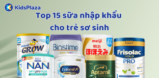 Top 15 sữa nhập khẩu cho trẻ sơ sinh được tin dùng nhất