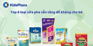 Top 6 loại sữa pha sẵn tăng đề kháng cho bé hiệu quả nhất hiện nay