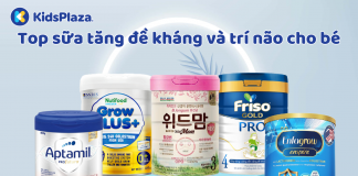 Mách mẹ top sữa tăng đề kháng và trí não cho bé được tin dùng nhất