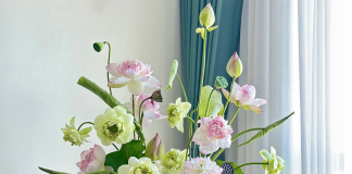 Học ngay 10 cách cắm hoa sen độc đáo, ai nhìn cũng mê