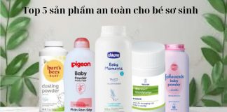 Phấn rôm em bé loại nào tốt? Top 5 sản phẩm an toàn cho bé sơ sinh