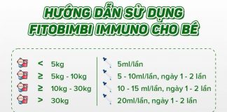 Hướng dẫn mẹ cách sử dụng Fitobimbi Immuno đúng chuẩn
