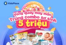 Tham gia vòng quay may mắn trúng ngay Combo sơ sinh 5 triệu